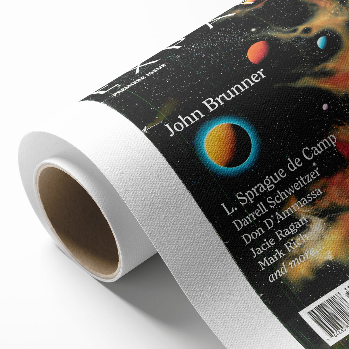 Vintage Magazine Cover Art – Retro Sci-Fi Space Wall Print