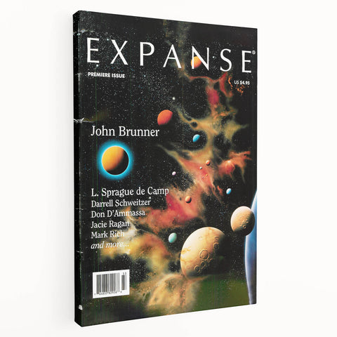 Vintage Magazine Cover Art – Retro Sci-Fi Space Wall Print