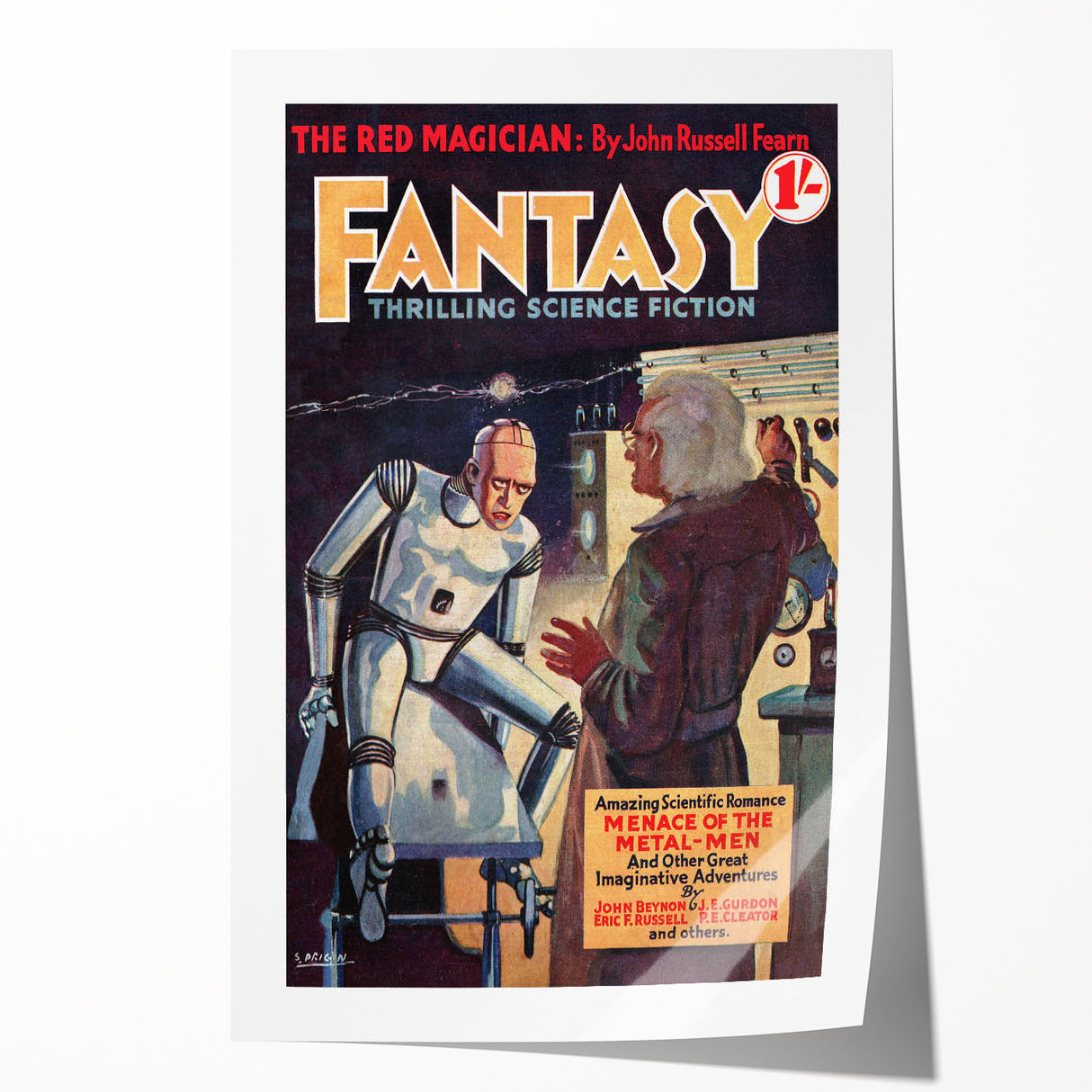 Vintage Magazine Cover Art - Retro Sci-Fi Classic Wall Print