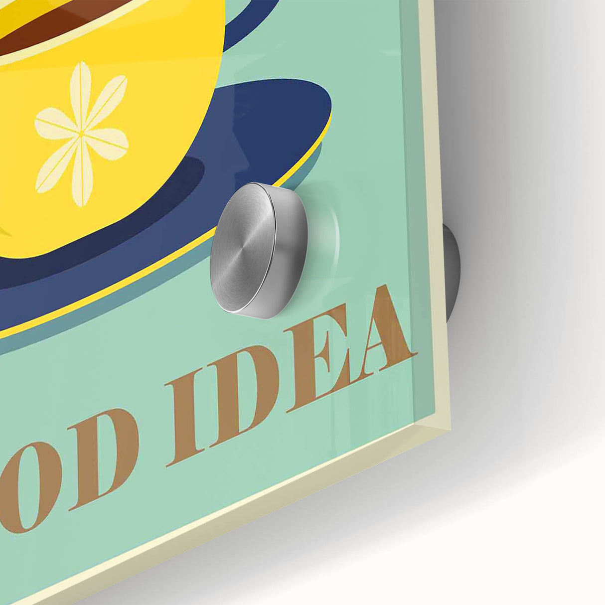 Vintage Motivational Poster - Coffee Is Always a Good Idea Retro Art