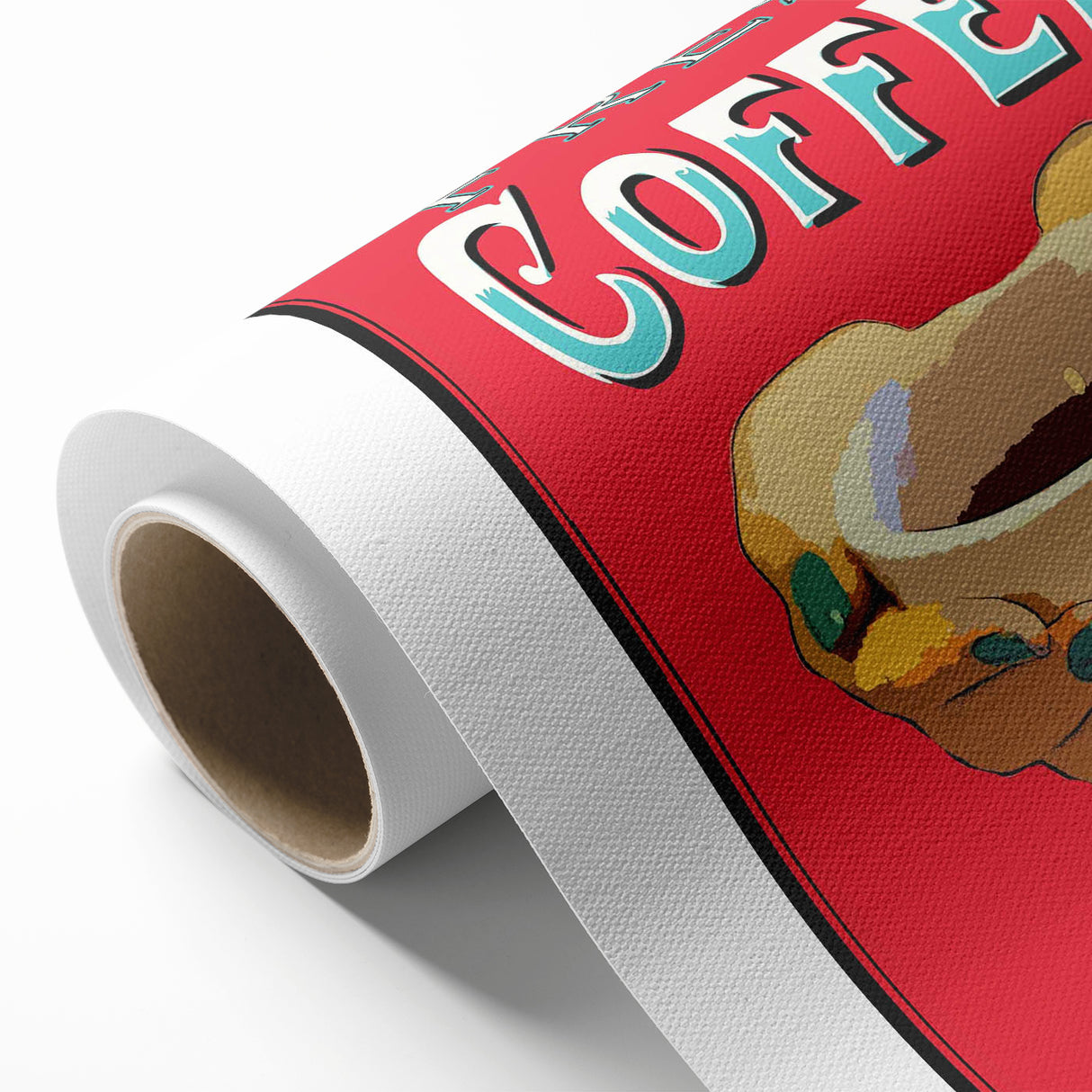 Vintage Motivational Poster - Fresh Coffee Retro Art Print
