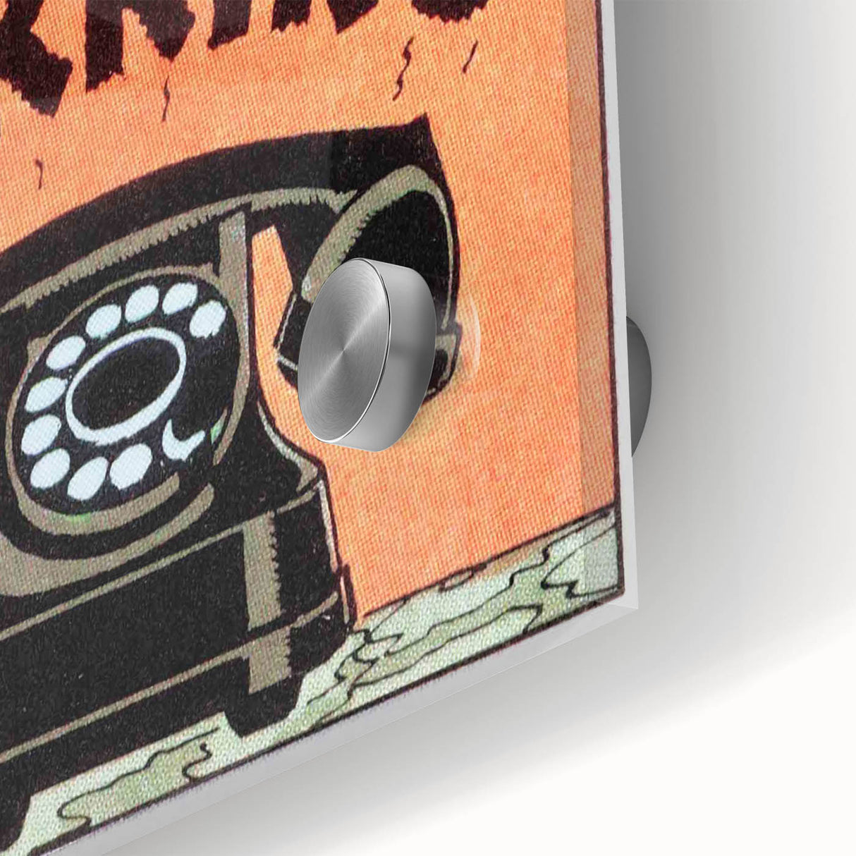 Vintage Motivational Poster - Retro Telephone "Drrring" Art Print