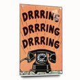 Vintage Motivational Poster - Retro Telephone "Drrring" Art Print