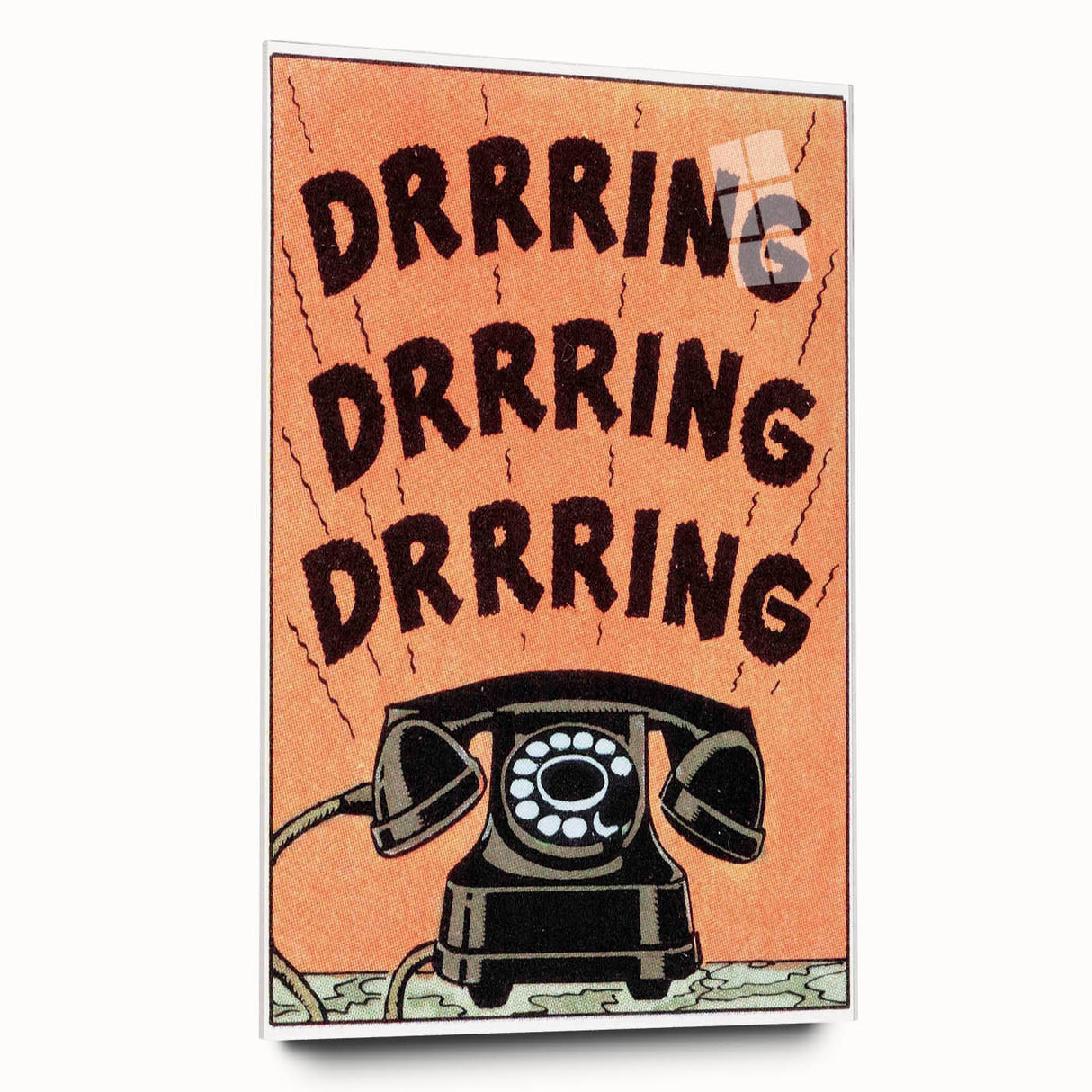 Vintage Motivational Poster - Retro Telephone "Drrring" Art Print