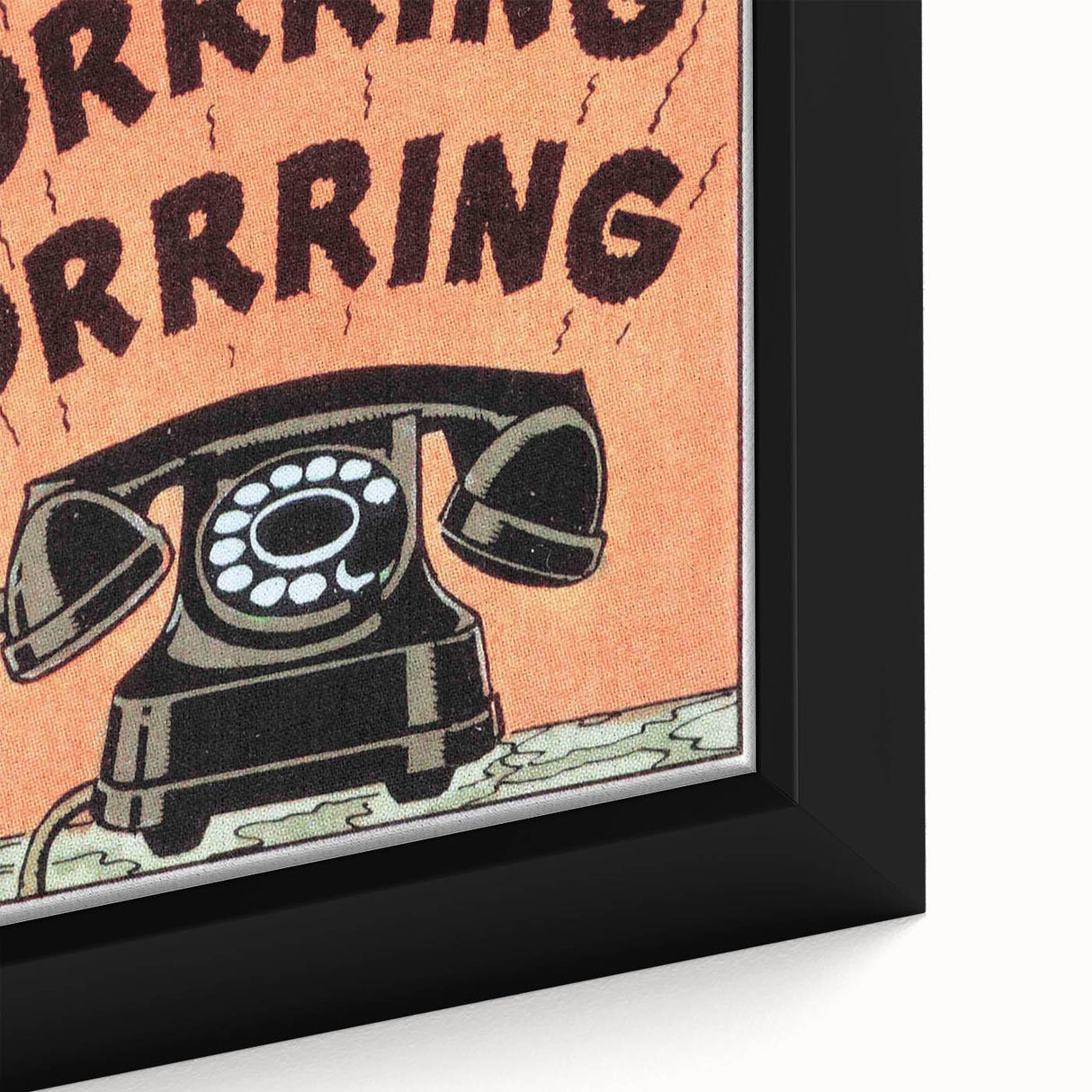 Vintage Motivational Poster - Retro Telephone "Drrring" Art Print