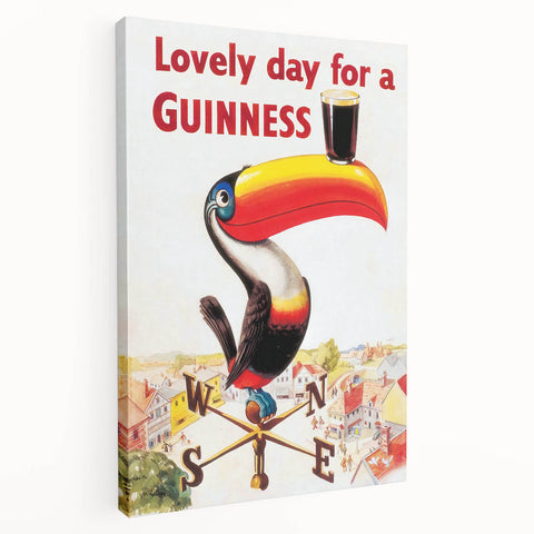 Vintage Motivational Poster - Lovely Day for a Guinness Retro Art