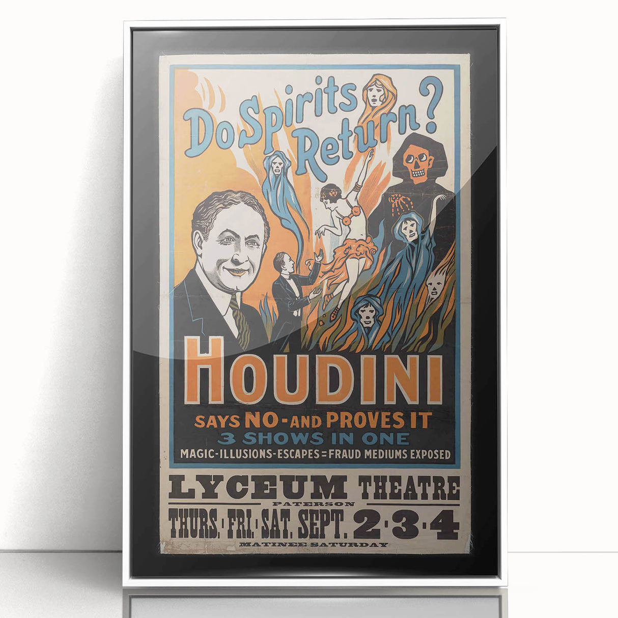 Vintage Houdini Motivational Poster – Classic Inspirational Art