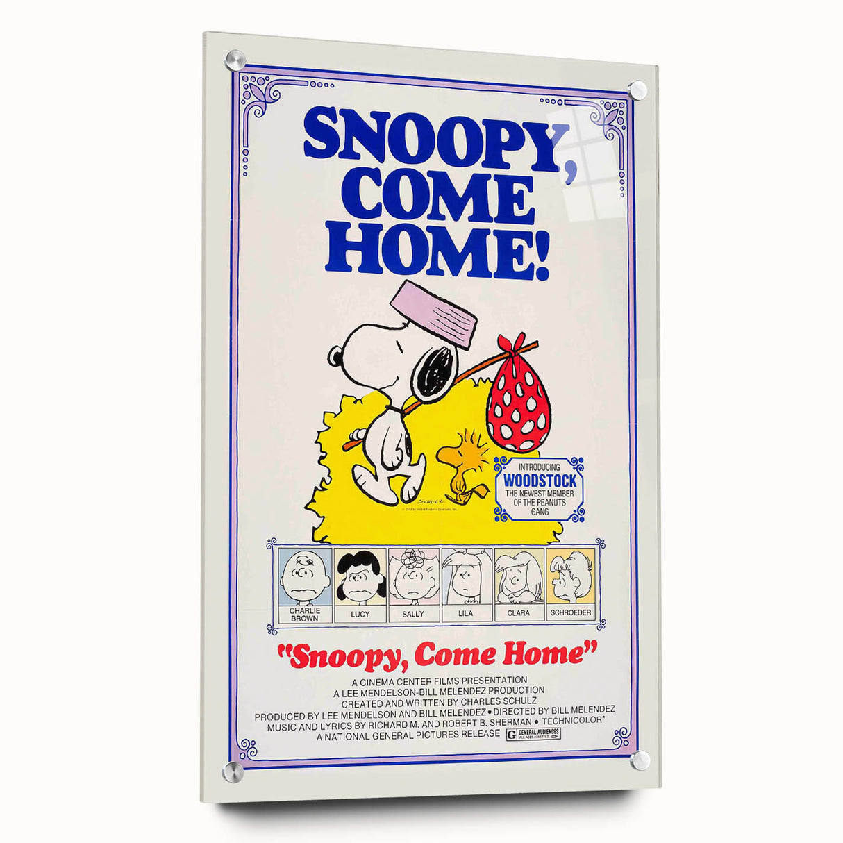 Snoopy, Come Home Vintage Movie Poster – Classic Motivational Art