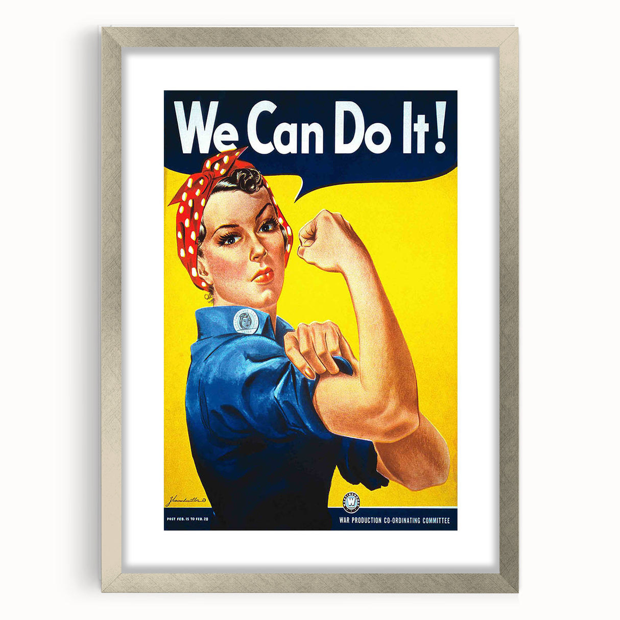 Vintage Motivational Poster - We Can Do It! Retro Art