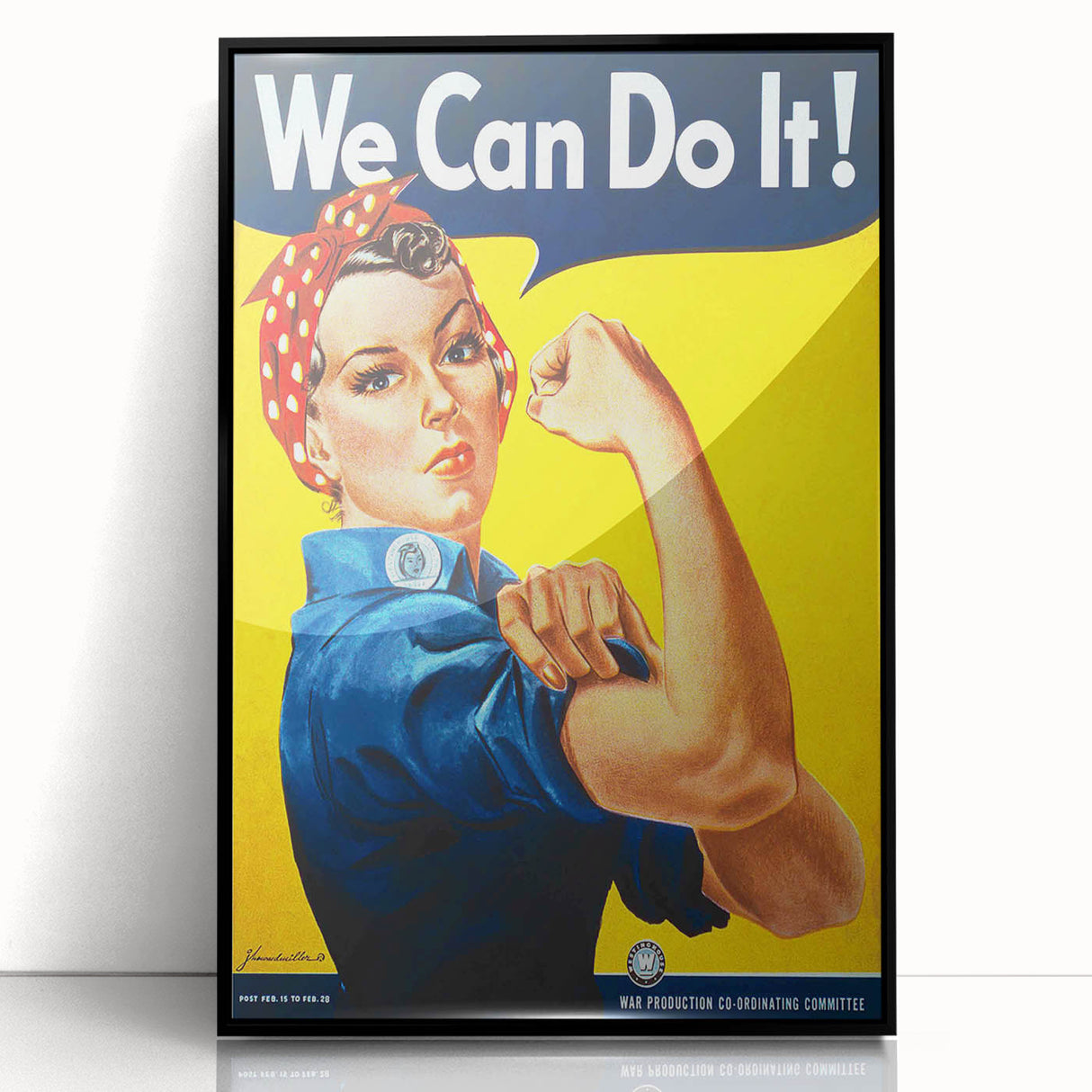 Vintage Motivational Poster - We Can Do It! Retro Art