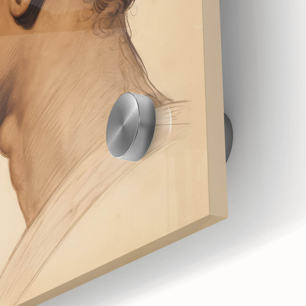 Antique Portrait Prints - Classical Profile Study Vintage Art