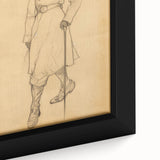 Antique Portrait Prints - Military Gentleman Sketch Art Canvas