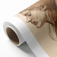 Antique Sketch Portrait Art – Retro Charcoal Canvas & Prints