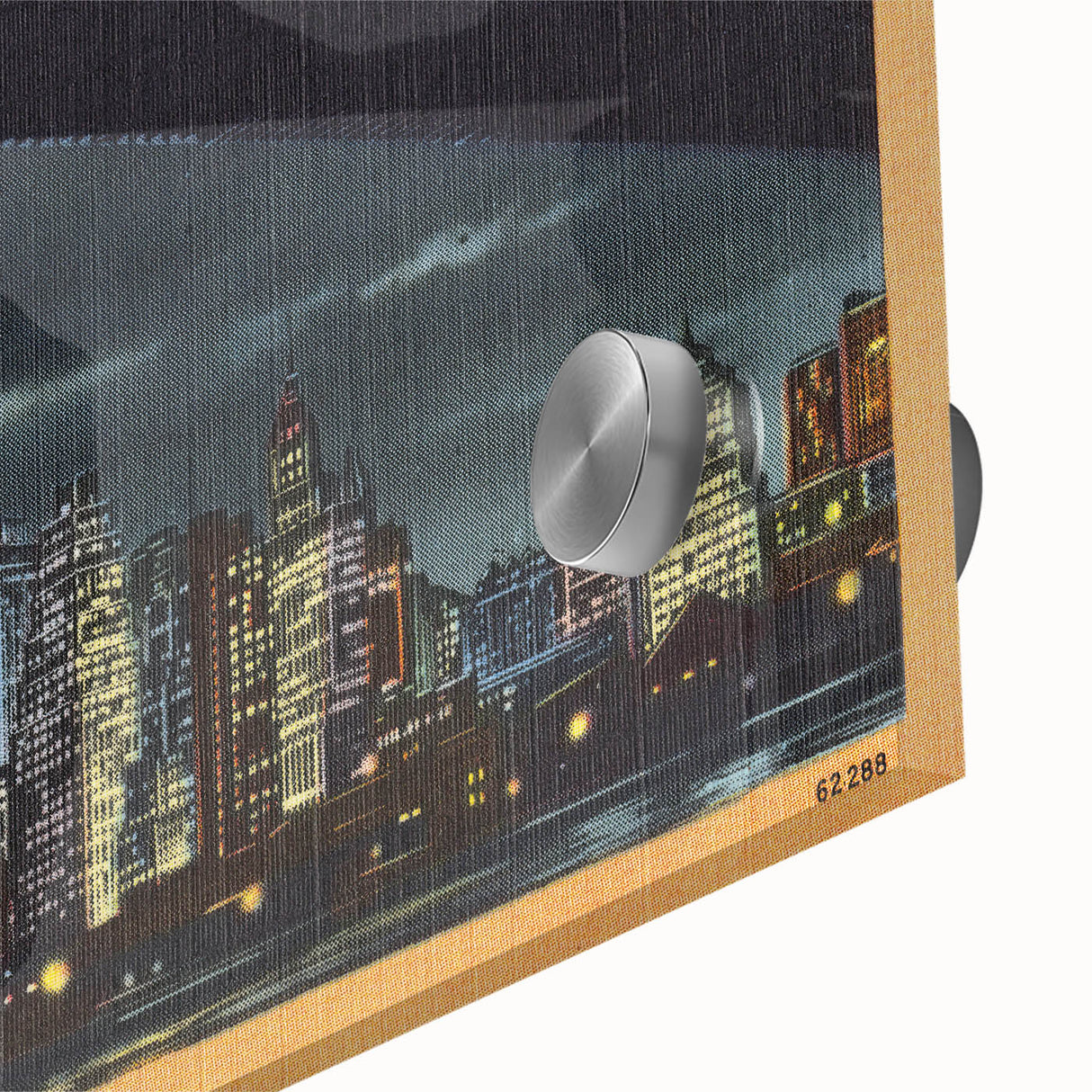 NYC Skyline at Night Poster – Vintage Brooklyn Bridge Art