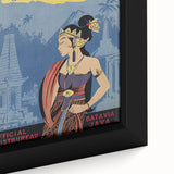 Vintage Java Travel Poster – Retro Indonesian Tourism Art