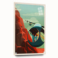 Vintage Cable Car Adventure Poster – Retro Scenic Travel Art
