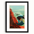 Vintage Cable Car Adventure Poster – Retro Scenic Travel Art