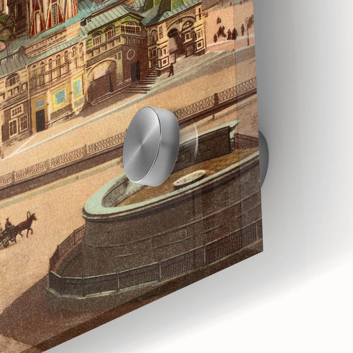 Vintage St. Basil's Cathedral Poster – Retro Moscow Travel Art