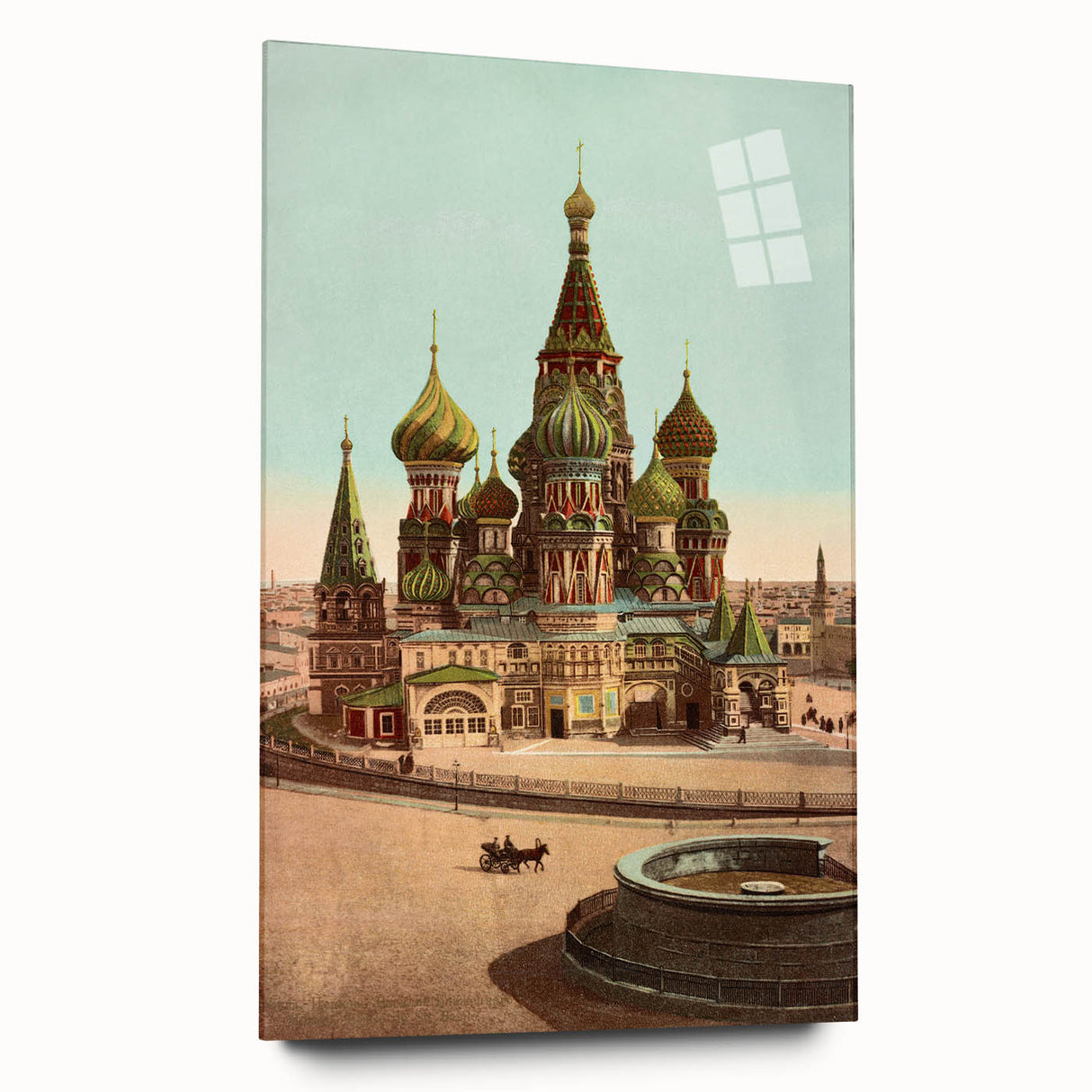 Vintage St. Basil's Cathedral Poster – Retro Moscow Travel Art