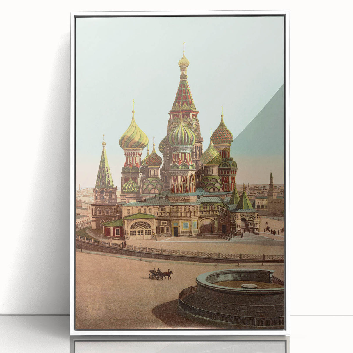 Vintage St. Basil's Cathedral Poster – Retro Moscow Travel Art