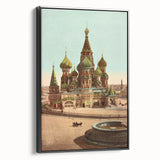 Vintage St. Basil's Cathedral Poster – Retro Moscow Travel Art