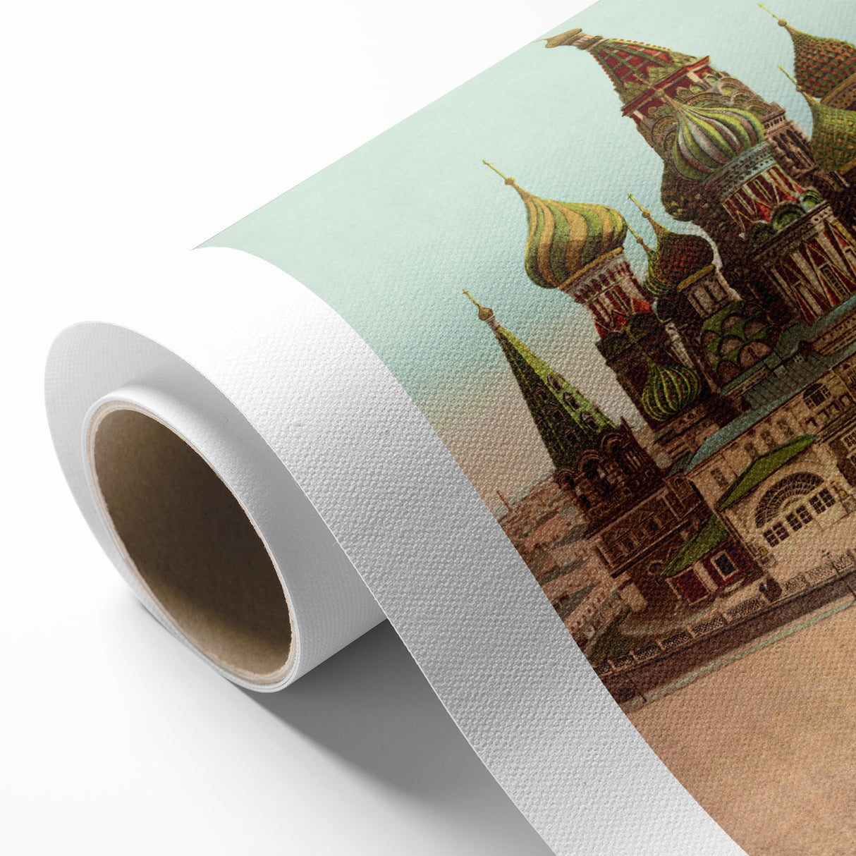 Vintage St. Basil's Cathedral Poster – Retro Moscow Travel Art