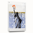 Vintage No Draft Protest Poster – Retro Statue of Liberty Art