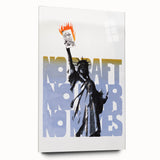 Vintage No Draft Protest Poster – Retro Statue of Liberty Art