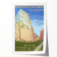 Zion National Park Vintage Travel Poster - Retro Nature Art