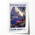Vintage Travel Poster - South Sea Isles | Retro Island Art Print