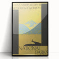 Vintage Travel Poster - National Parks | Retro Wilderness Art Print