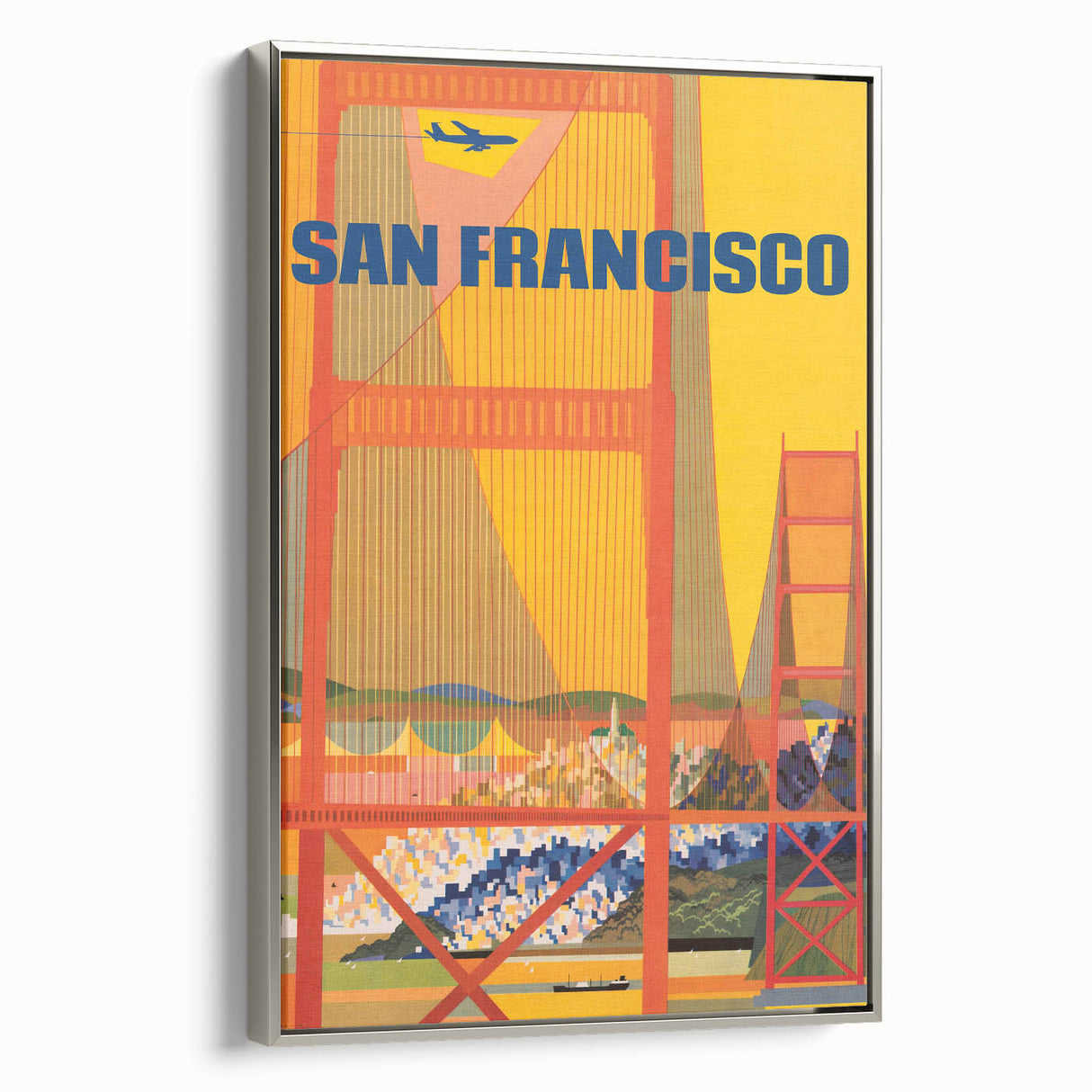 Vintage Travel Poster - San Francisco | Retro Cityscape Art Print