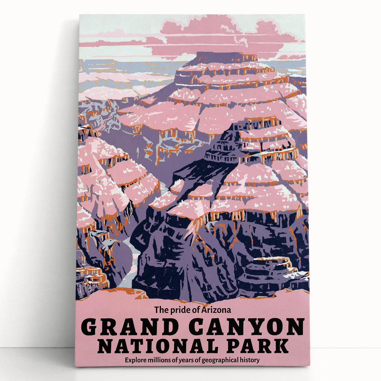 Vintage Travel Poster - Grand Canyon National Park | Retro Art Print