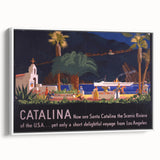 Santa Catalina Vintage Travel Poster | Classic Retro Tourism Art