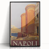 Vintage Travel Poster - Napoli, Italy | Retro Cityscape Art