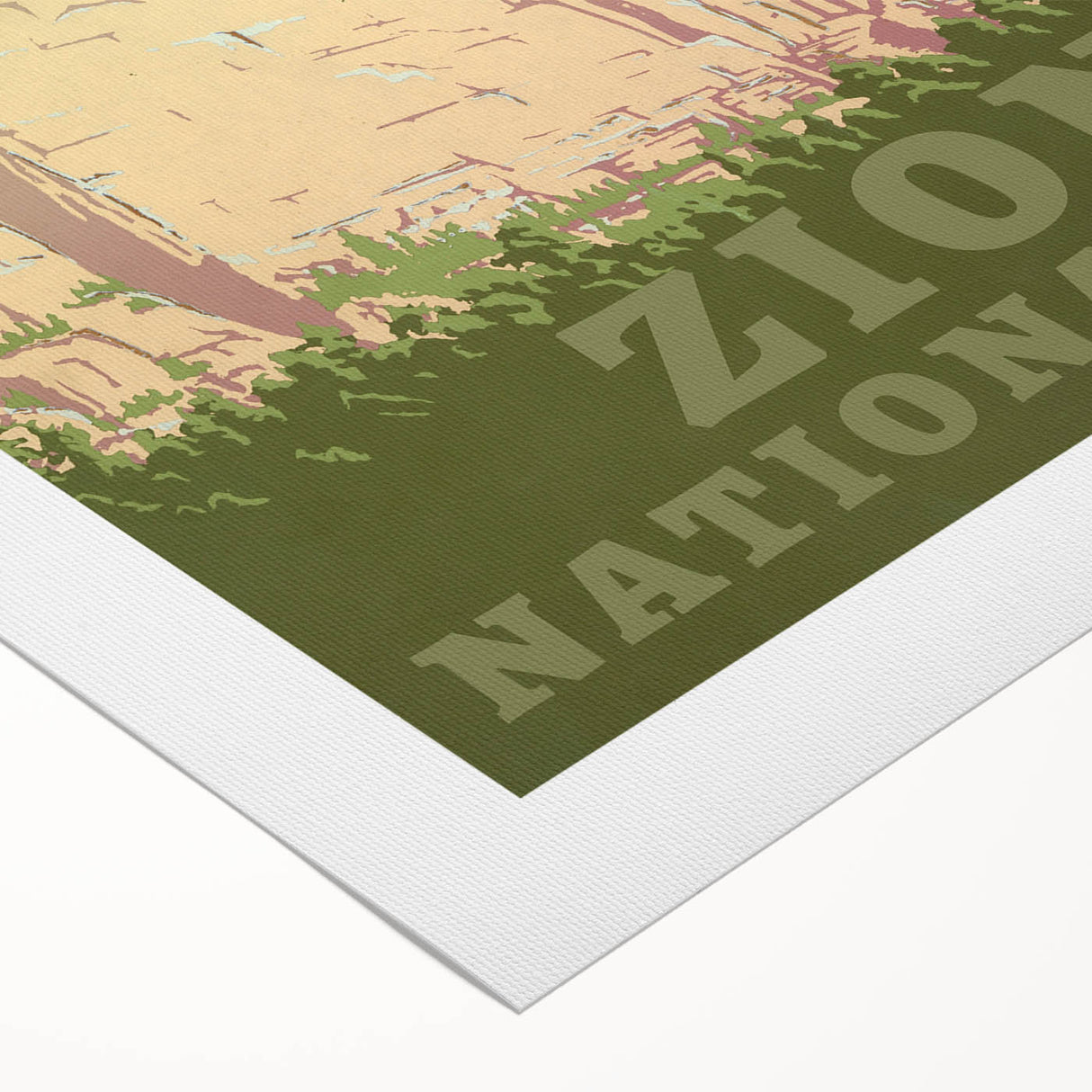 Vintage Zion National Park Poster | Explore Zion Cliffs & Trails