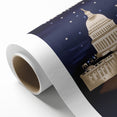 Washington Vintage Travel Poster - Retro American Airlines Art