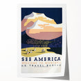 See America Vintage Travel Poster - Welcome to Montana Art