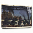 Vintage Chicago Railroad Poster - Retro Train Travel Art