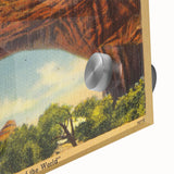 Vintage Natural Bridge Utah Poster - Retro Scenic Travel Art