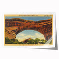 Vintage Natural Bridge Utah Poster - Retro Scenic Travel Art