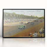 Vintage Indianapolis Speedway Poster - Retro Racing Travel Art