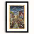 Vintage Travel Poster - Times Square by Night, NYC