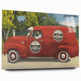 Vintage Day and Night Sewer Service Van Poster - Retro Travel Art