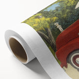 Vintage Day and Night Sewer Service Van Poster - Retro Travel Art
