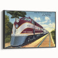 Vintage Atlantic Coast Line Train Poster - Retro "The Champion" Art