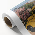 Vintage H.T. Kitchens Plumbing Van Poster - Retro Service Art