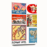 Vintage Travel Poster - Elephant Hotel Collection