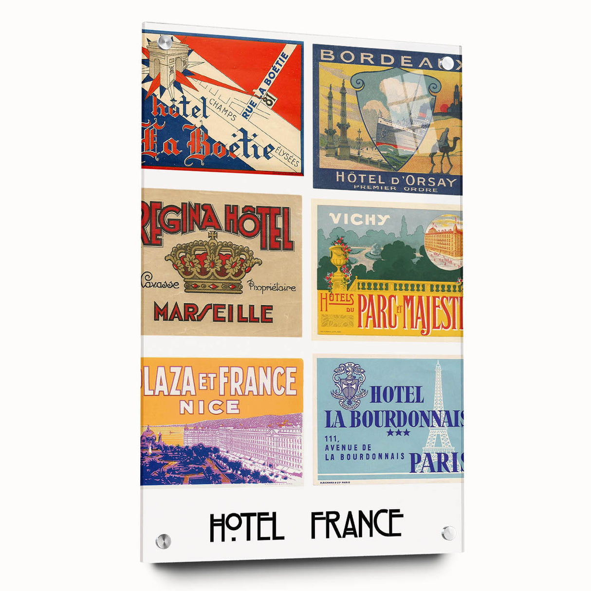 Vintage Travel Posters - French Hotel Collection Wall Art