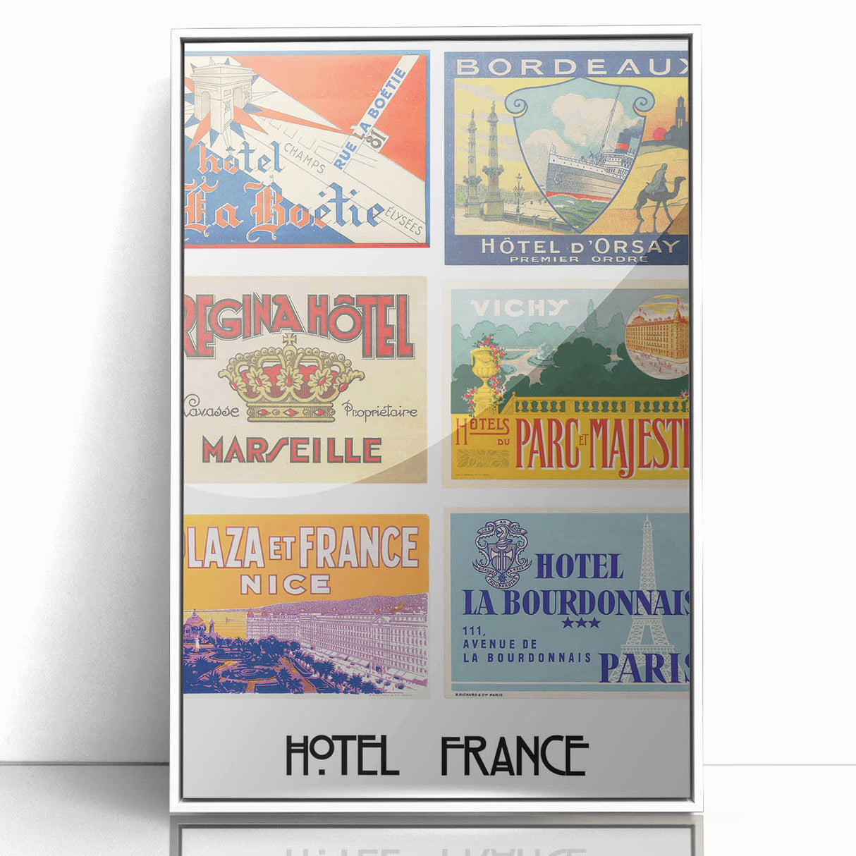 Vintage Travel Posters - French Hotel Collection Wall Art